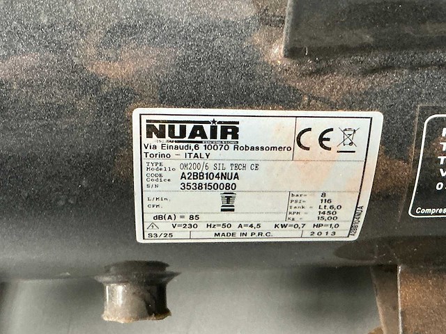 Nuair compressortank 6l (4x) - afbeelding 2 van  4