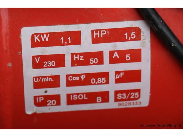 Nuair luchtcompressor brico 8 - afbeelding 7 van  7