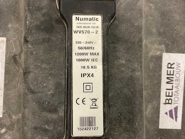 Numatic airbo industriële stofzuiger - afbeelding 2 van  2