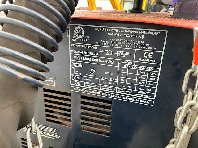 Nuris mig/mag 500 w mig lasapparaat - afbeelding 7 van  7