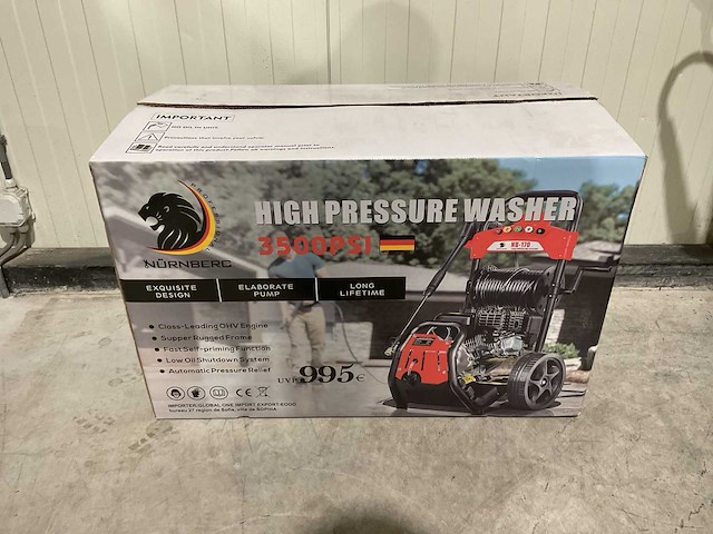 Nurnberg 3500psi geel nb-170 hogedrukreiniger - afbeelding 16 van  59