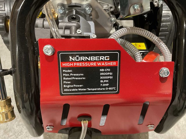 Nurnberg 3500psi rood nb-170 hogedrukreiniger - afbeelding 51 van  53