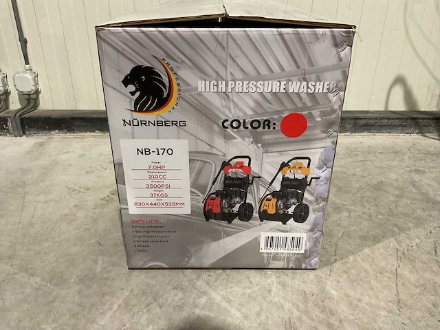 Nurnberg 3500psi rood nb-170 hogedrukreiniger - afbeelding 21 van  41