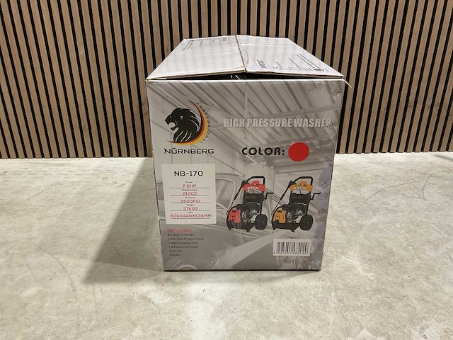 Nurnberg 3500psi rood nb-170 hogedrukreiniger - afbeelding 13 van  52