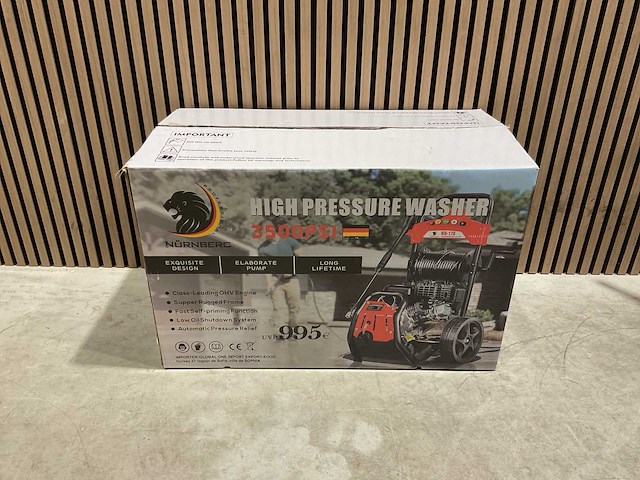 Nurnberg 3500psi rood nb-170 hogedrukreiniger - afbeelding 9 van  39