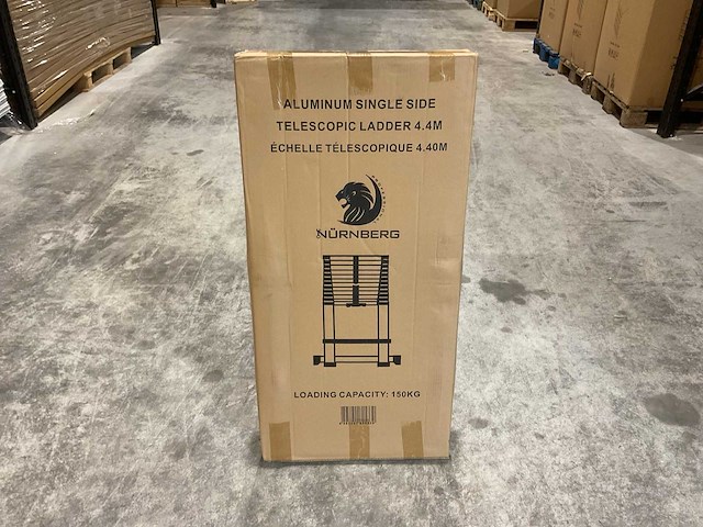 Nurnberg tl4.4 telescopic ladder 4,4 meter ladder en trap - afbeelding 2 van  4