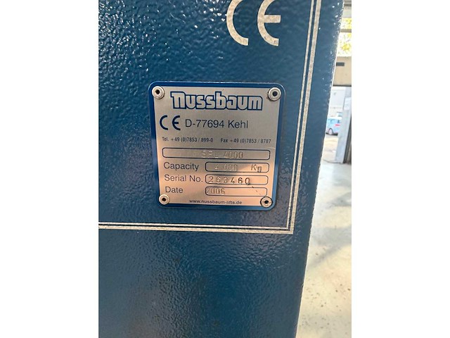 Nussbaum - 2007 - spl4000 - 2 koloms auto hefbrug - afbeelding 5 van  6