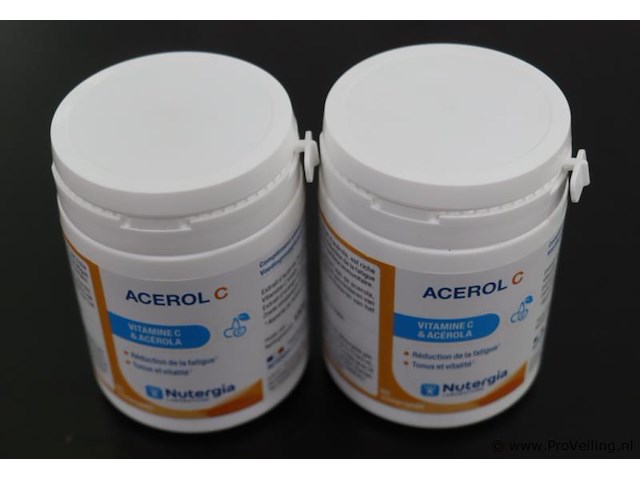 Nutergia acerol c – 2 potten á 60 capsules - afbeelding 1 van  3