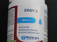 Nutergia ergy 3 oméga-3 – 1 pot á 60 capsules & 1 pot á 180 capsules - afbeelding 3 van  4