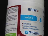 Nutergia ergy 3 oméga-3 – 1 pot á 60 capsules & 1 pot á 180 capsules - afbeelding 2 van  4