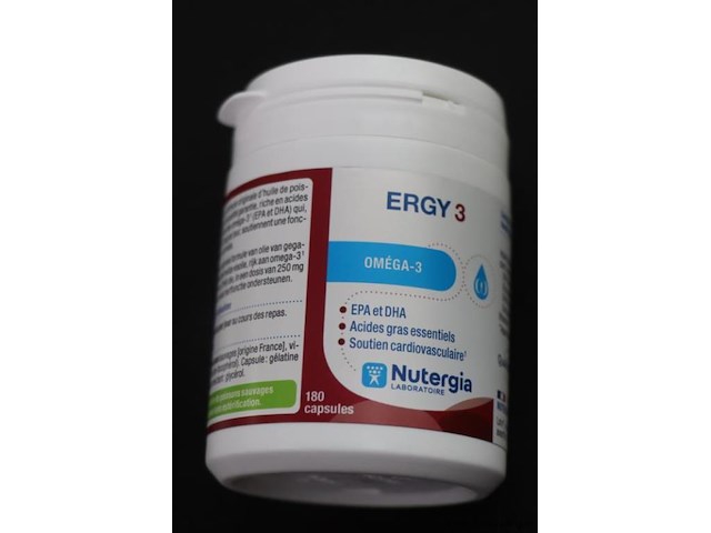 Nutergia ergy 3 oméga-3 – 1 pot á 60 capsules & 1 pot á 180 capsules - afbeelding 2 van  4