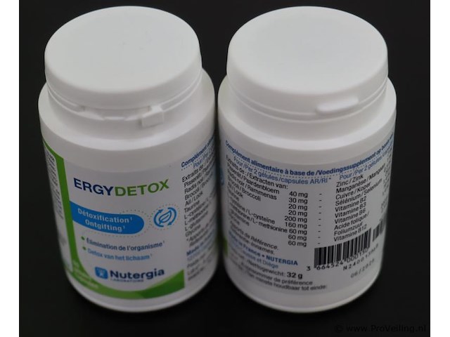 Nutergia ergydetox – 2 potten á 60 capsules - afbeelding 1 van  3
