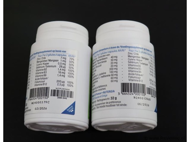 Nutergia ergydetox – 2 potten á 60 capsules - afbeelding 3 van  3
