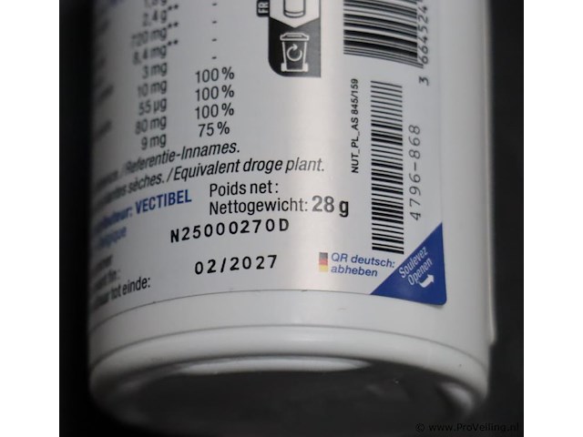 Nutergia ergyprox - 1 pot á 60 capsules - afbeelding 3 van  3
