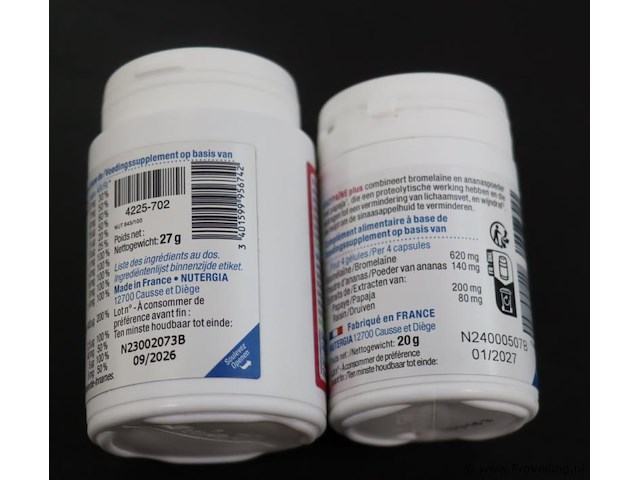Nutergia voedingssupplement ergynatal & ergypaïne plus - 2 potten á 60 capsules - afbeelding 4 van  4