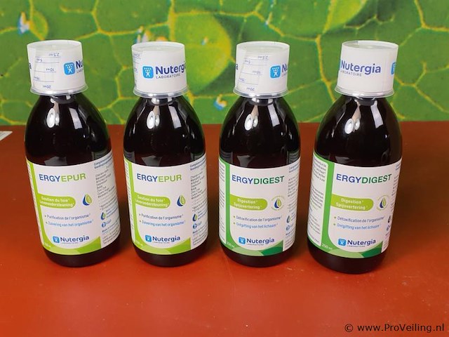 Nutergia voedingssupplementen, diverse soorten o.a. ergyepur leverondersteuning & ergydigest spijsvertering - afbeelding 1 van  9