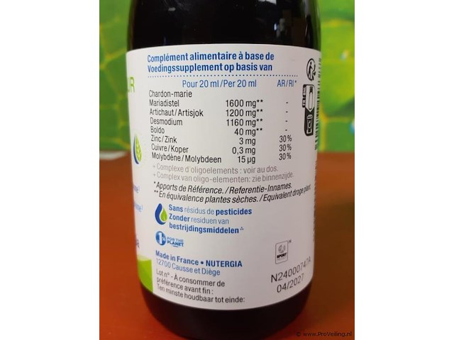 Nutergia voedingssupplementen, diverse soorten o.a. ergyepur leverondersteuning & ergydigest spijsvertering - afbeelding 4 van  9