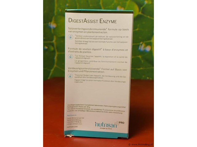 Nutrisan voedingsupplementen, diverse soorten o.a. digestassist enzyme, nutrivit d3 & nutri-essentials - afbeelding 8 van  13