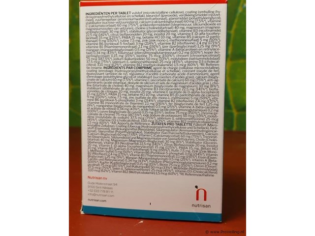 Nutrisan voedingsupplementen, diverse soorten o.a. digestassist enzyme, nutrivit d3 & nutri-essentials - afbeelding 12 van  13