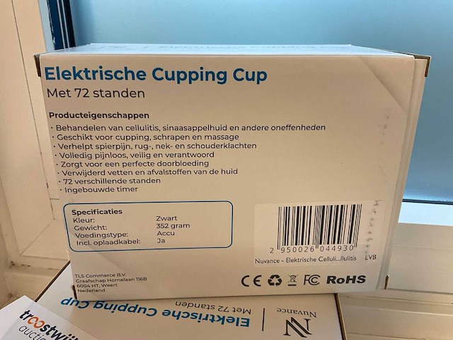 Nuvance elektrische cupping cup (3x) - afbeelding 3 van  4