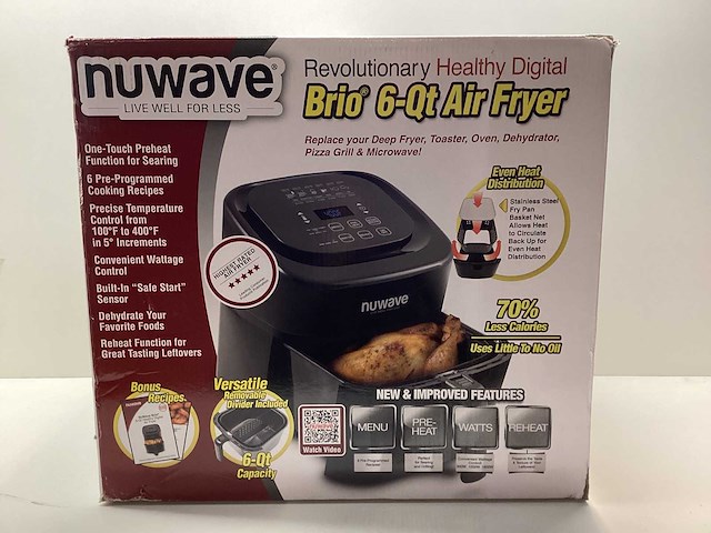 Nuwave - brio air fryer - afbeelding 2 van  3