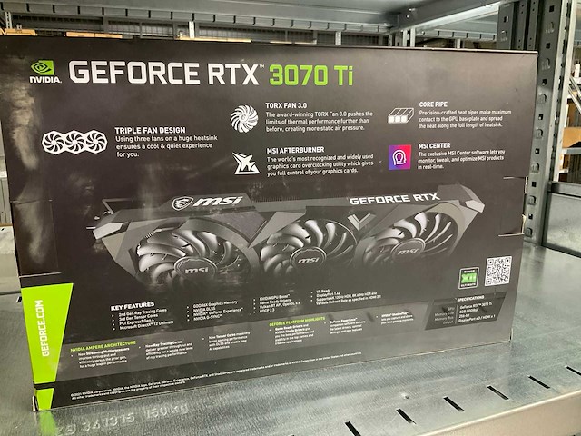 Nvidia geforce rtx 3070ti videokaart - afbeelding 2 van  5