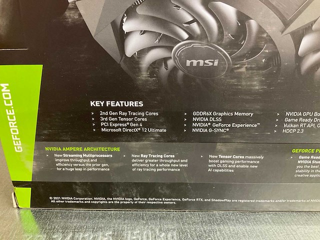 Nvidia geforce rtx 3070ti videokaart - afbeelding 3 van  5