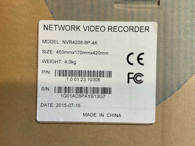 Nvr4208 netwerk video recorder 8p-4k - afbeelding 2 van  4