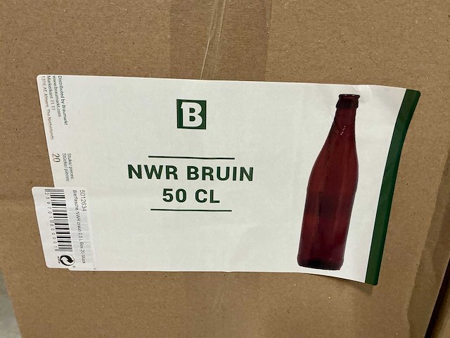 Nwr bruin 50 cl bierfles (420x) - afbeelding 4 van  4