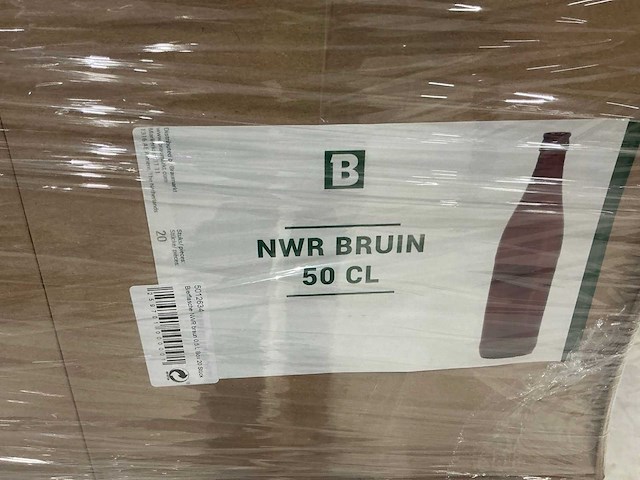 Nwr bruin 50 cl bierfles (800) - afbeelding 2 van  2
