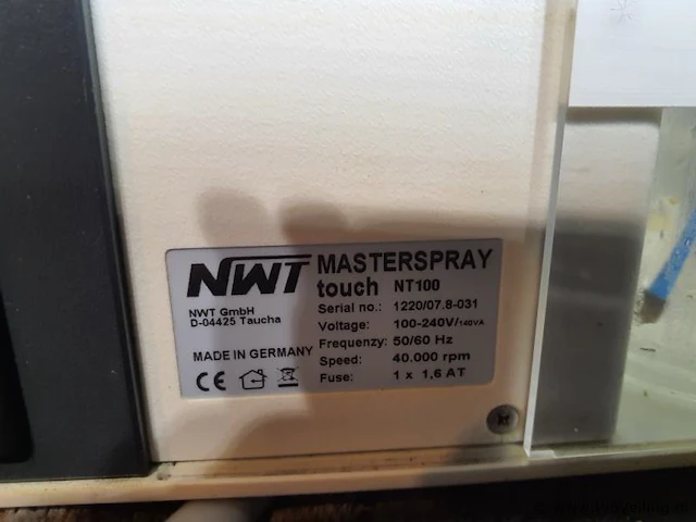 Nwt masterspray touch spuitmicromotor nt100 - afbeelding 5 van  7
