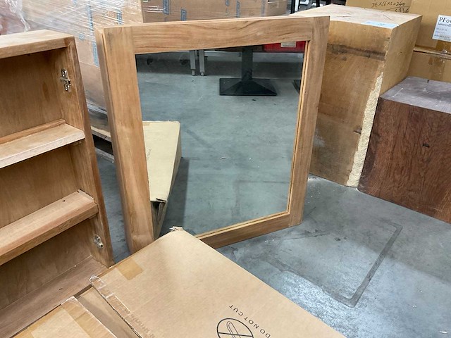 O.a. djati spiegels, douchedeur - afbeelding 1 van  8