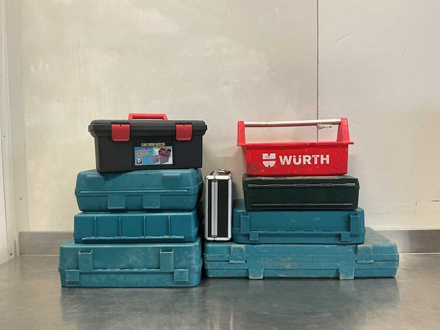 O.a. makita, würth, metabo gereedschapskoffers (leeg) - afbeelding 1 van  10