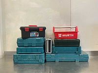 O.a. makita, würth, metabo gereedschapskoffers (leeg) - afbeelding 1 van  10