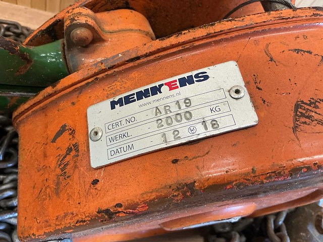 O.a. mennens hijskettingtakel (2x) - afbeelding 1 van  8