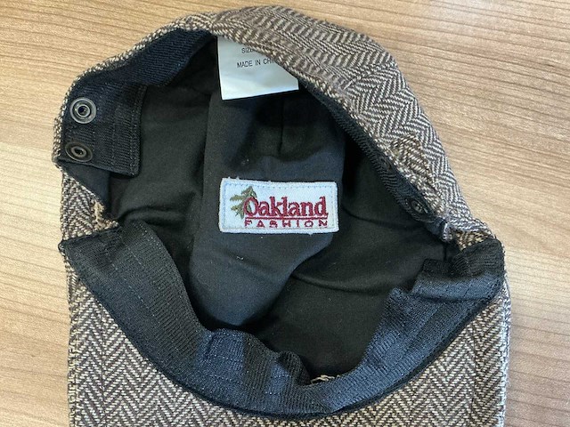 Oakland classic flat cap (100% katoen) (56x) - afbeelding 2 van  8