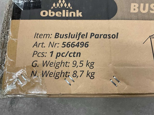 Obelink 566496 busluifel parasol - afbeelding 3 van  12