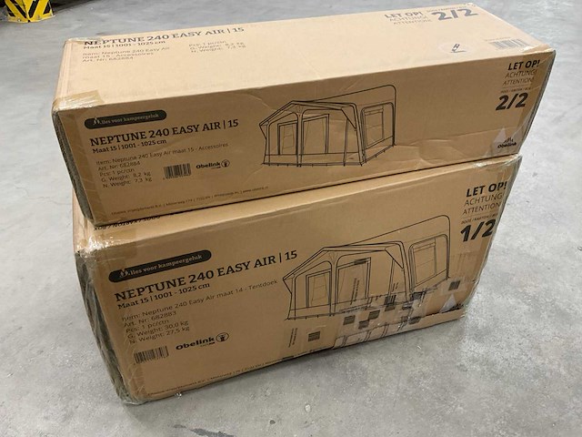 Obelink neptune 240 easy air 15 opblaasbare voortent - afbeelding 2 van  3