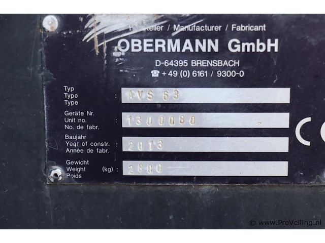 Obermann avs injectieunit avs 63 - afbeelding 30 van  31