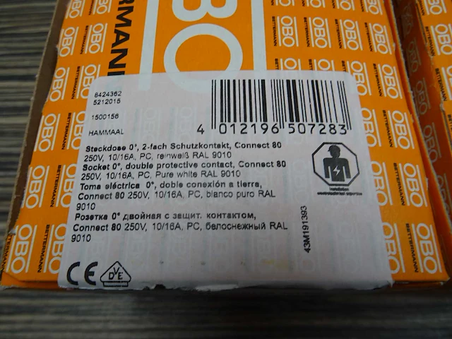 Obo bettermann - std-d0c8 rw2 - stekkerdoos (6x) - afbeelding 2 van  2