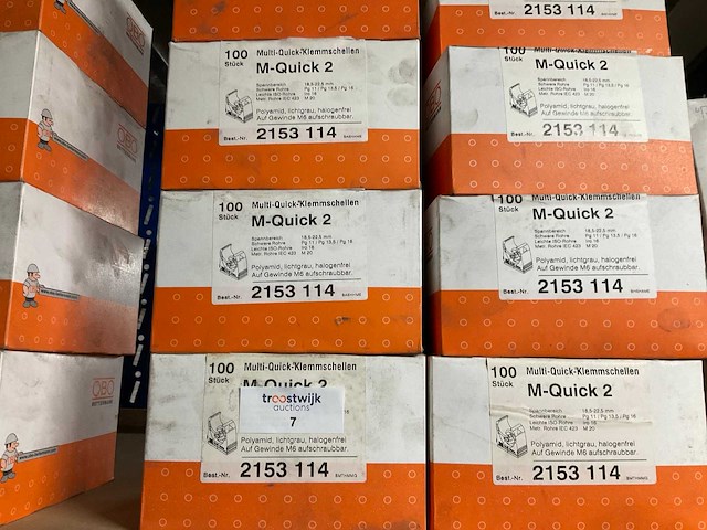 Obo m-quick 2 klik zadels (8x) - afbeelding 1 van  1