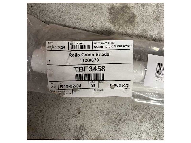 Oceanair marine cabin roller blind 1100x670mm ? durable sunshade for boat windows - afbeelding 2 van  3