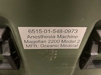Oceanic medical magellan 2200 2 anesthesia machine - afbeelding 8 van  8