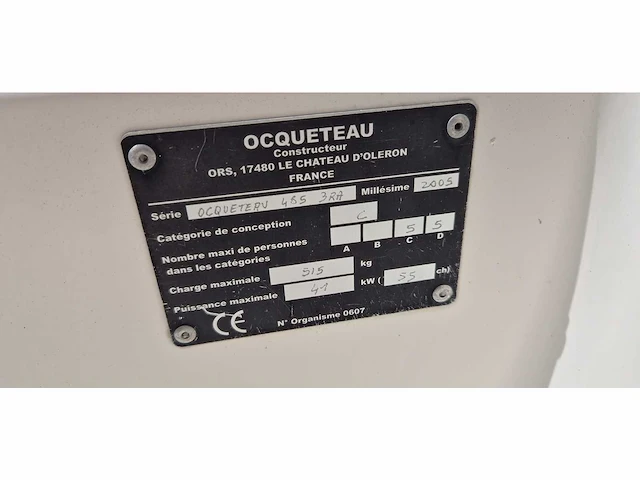 Ocqueteau - 485 - console boat and fishing boat - 2004 - afbeelding 7 van  16