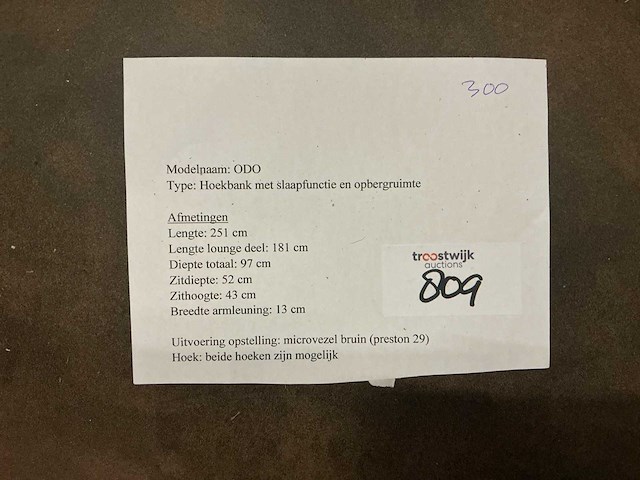 Odo hoekbank met slaap/opbergfunctie - afbeelding 5 van  5