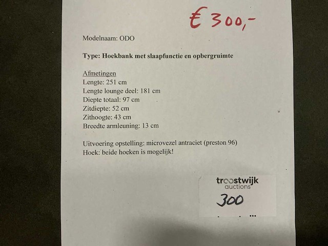 Odo hoekbank met slaap/opbergfunctie - afbeelding 5 van  6