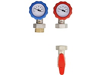 Oeg 1 1/4” 512240430 aanvoer- en retourafsluitset voor circulatiepomp - afbeelding 1 van  2