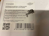 Oeg 512232000 vataansluiting met manometer, overstort en ontluchter - afbeelding 2 van  2