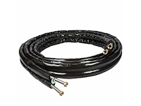 Oeg flex-twin (f064076) rol á 15m dubbele rvs ribbelbuis met isolatie