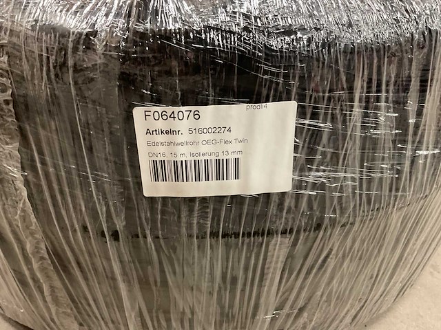 Oeg flex-twin (f064076) rol á 15m dubbele rvs ribbelbuis met isolatie - afbeelding 3 van  3